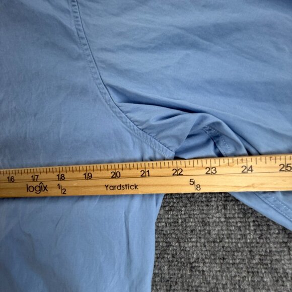 Gucci Italy Made Button Up Shirt Blue 40 (15.75) Long Sleeve Cotton Cursive Logo - Picture 11 of 16